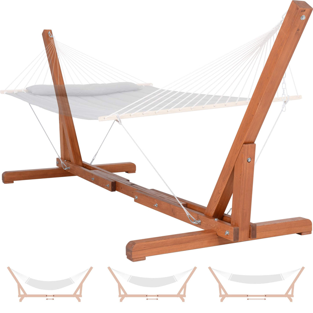 12-14 ft wooden hammock stand#size_12-14-ft