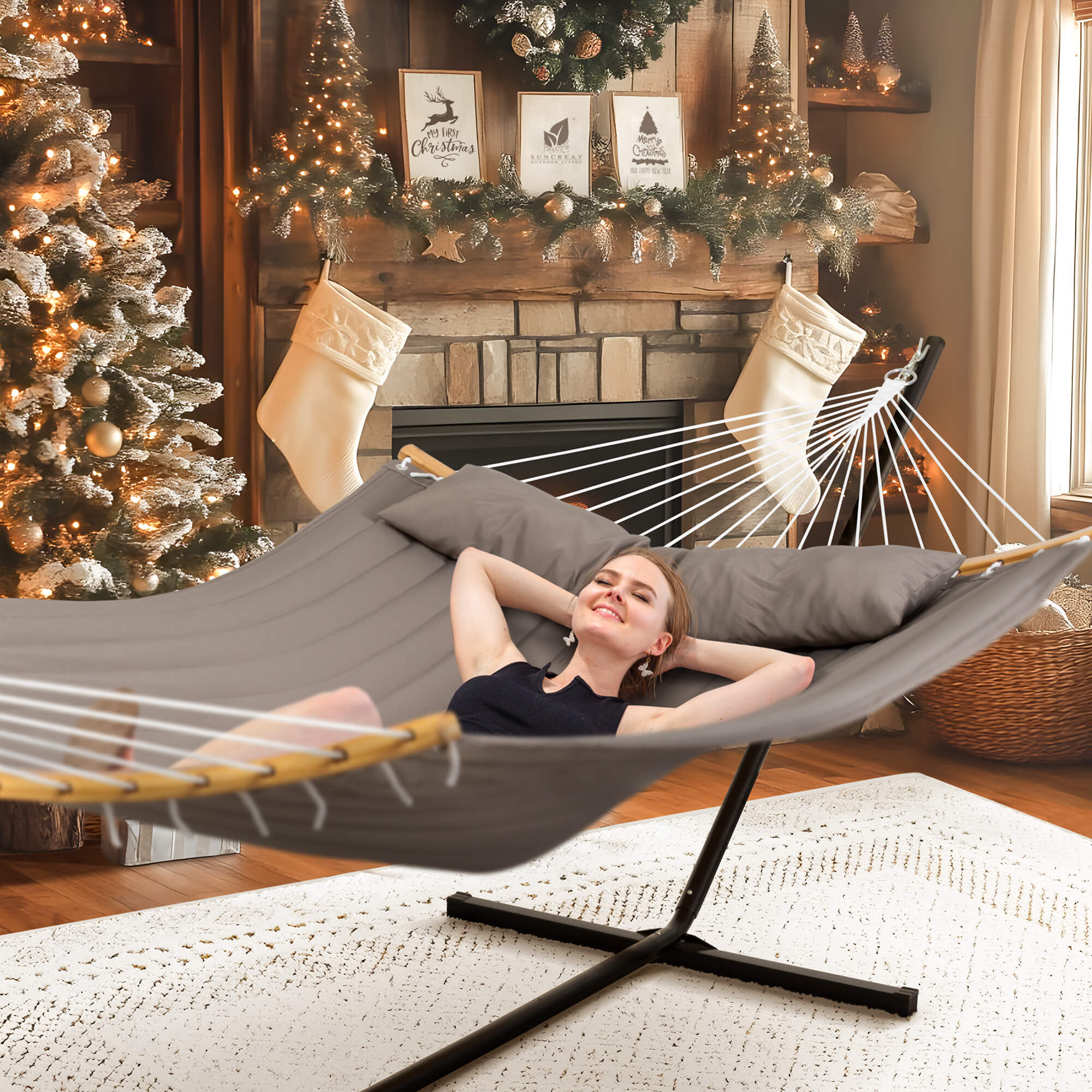 SUNCREAT-Double-Quilted-Hammock-with-Stand-Brown-gray#color_brown-gray