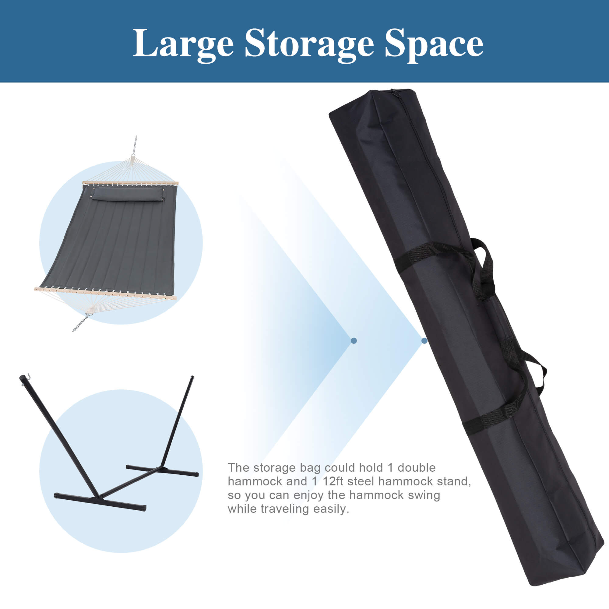 hammock storage bag#color_black