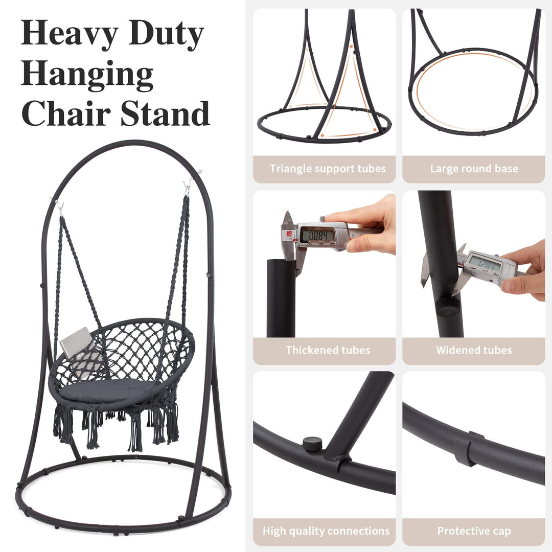 Heavy-Duty-Hammock-Chair-with-Stand#color_gray-2