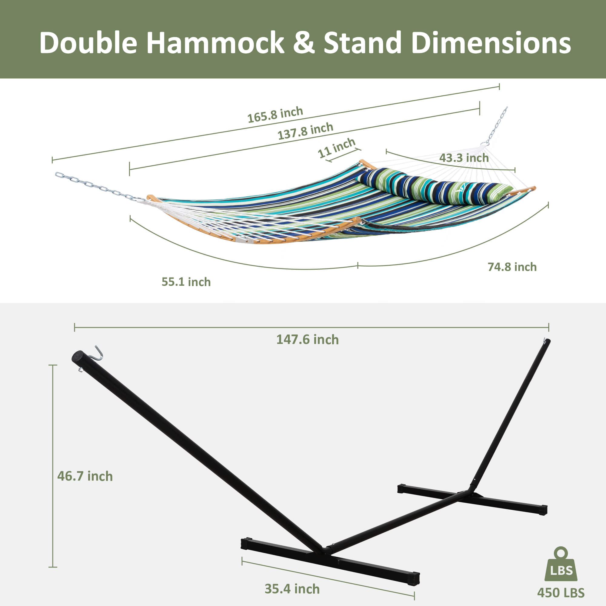 SUNCREAT-Double-Quilted-Hammock-with-Stand-Green-Stripes#color_green-stripes