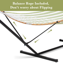 SUNCREAT-Double-Quilted-Hammock-with-Stand-Light-Green-Stripes#color_light-green-stripes