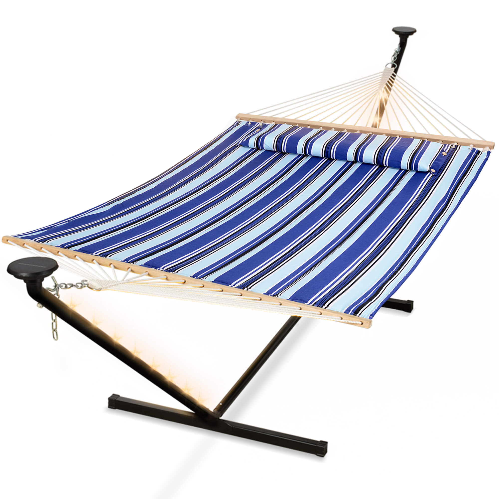 hammock with stand#color_blue