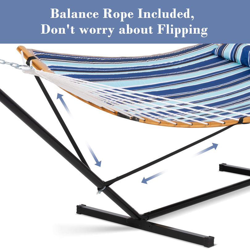 SUNCREAT-Double-Quilted-Hammock-with-Stand-Blue-Stripes#color_blue-stripes