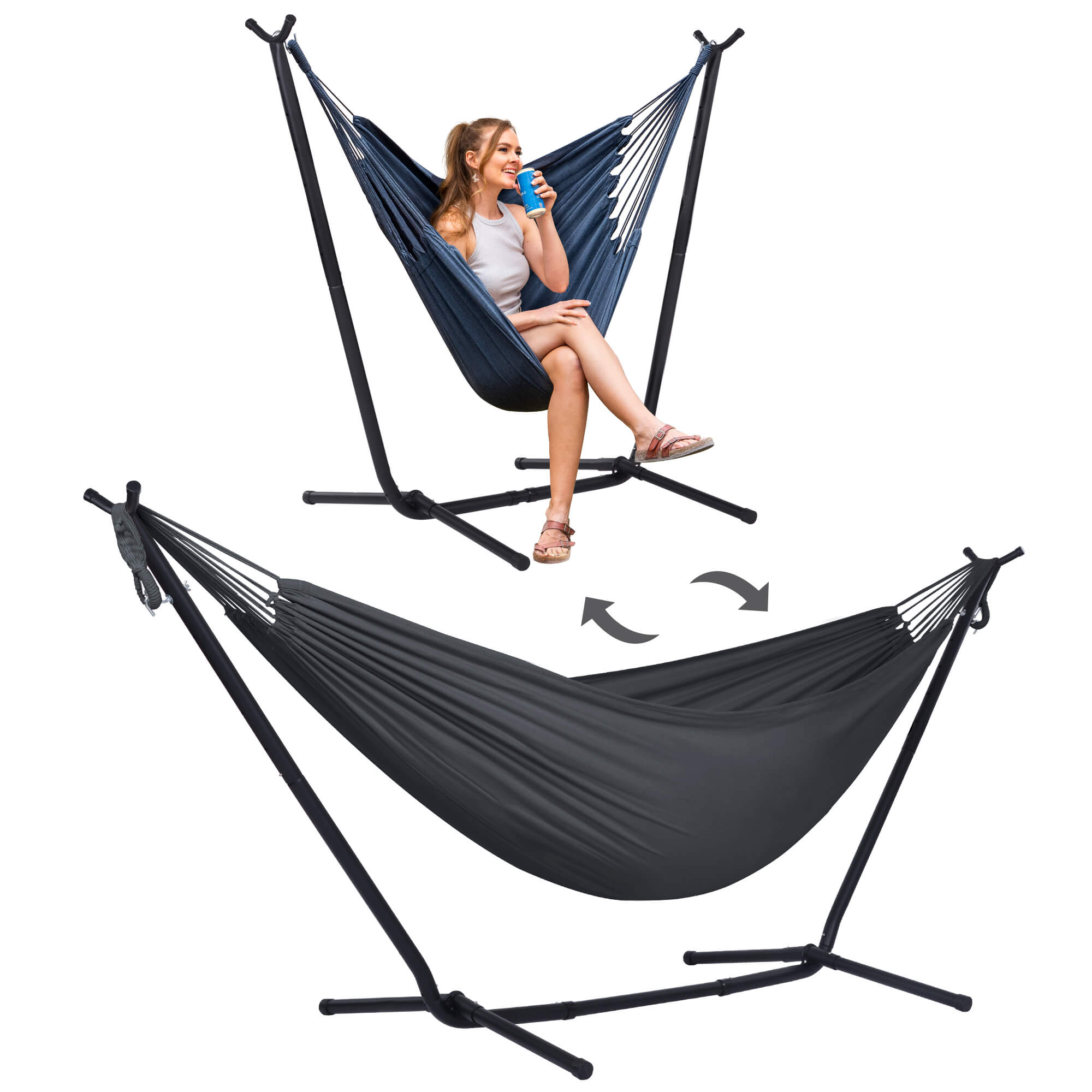 SUNCREAT-2-in-1 Heavy-Duty-2-Person-Hammock-with-Stand#color_dark-gray