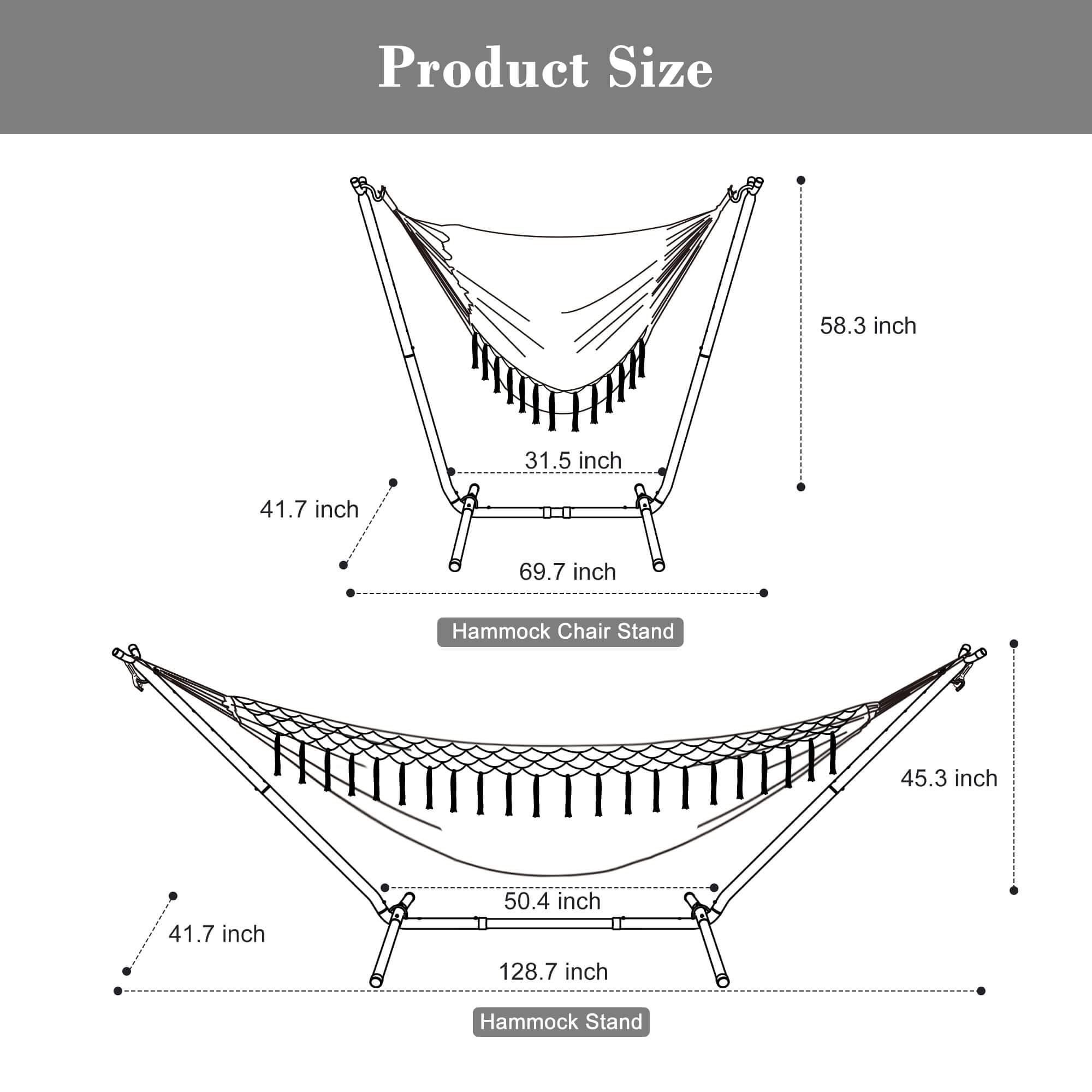 SUNCREAT-2-in-1 Heavy-Duty-2-Person-Hammock-with-Stand#color_dark-gray-tassel