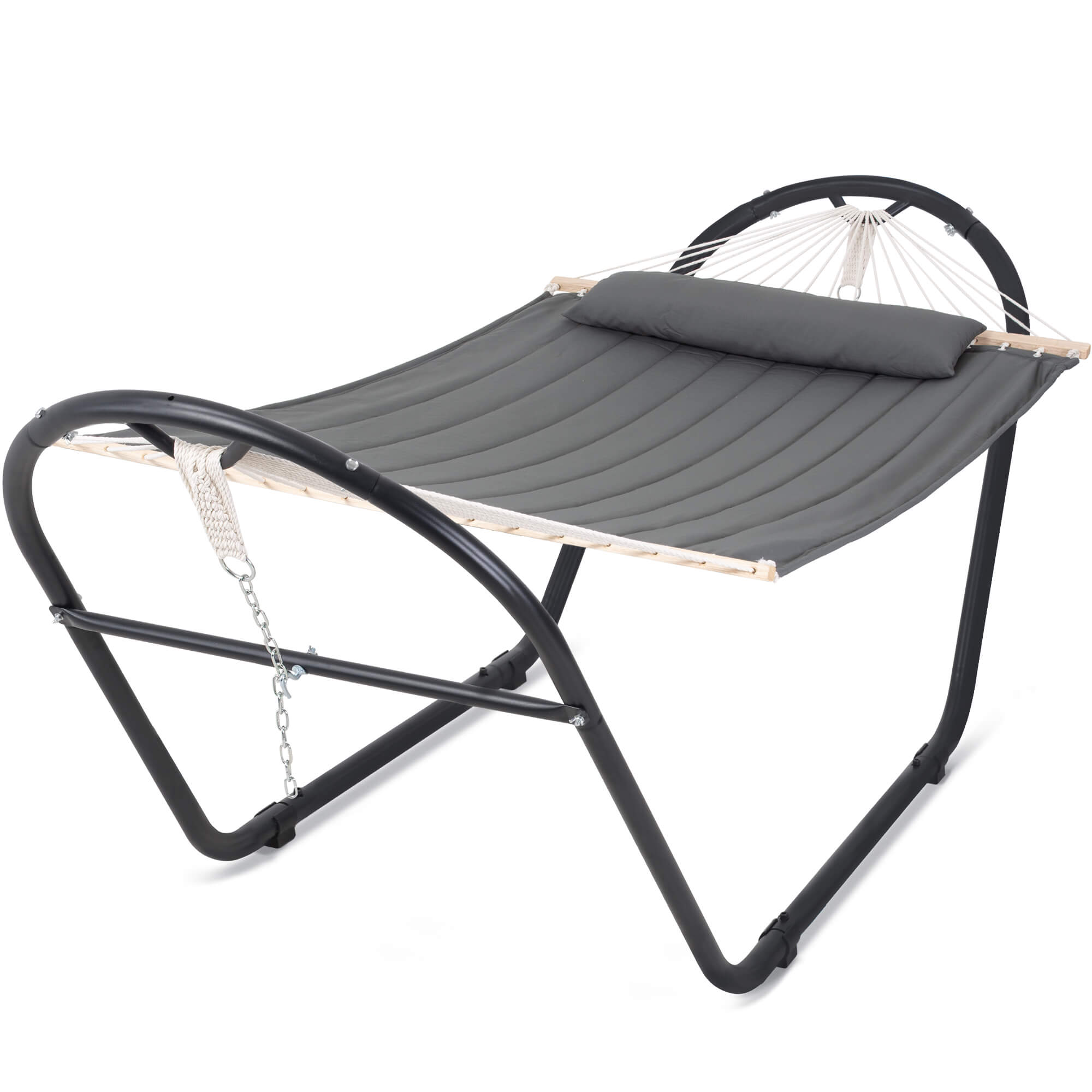 hammock with stand#color_dark-gray