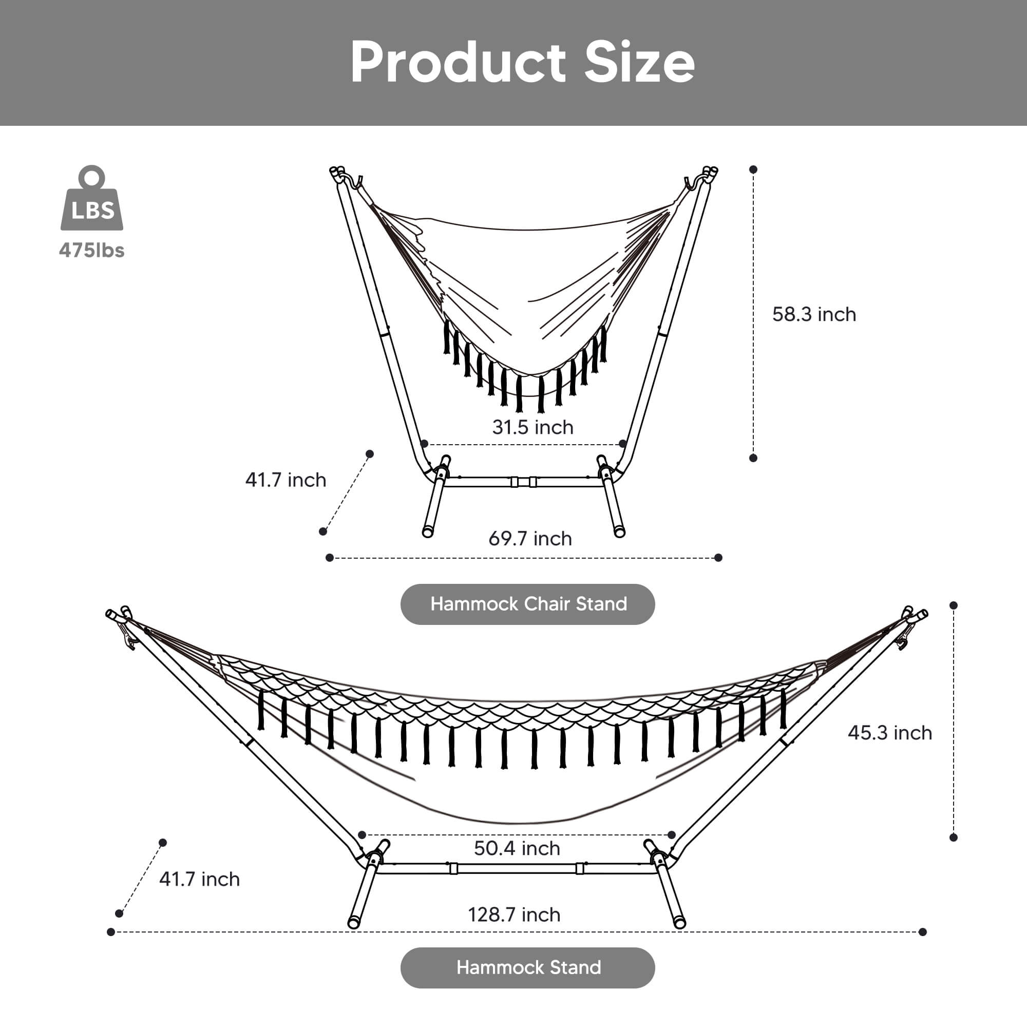 SUNCREAT-2-in-1 Heavy-Duty-2-Person-Hammock-with-Stand#color_dark-gray-tassel