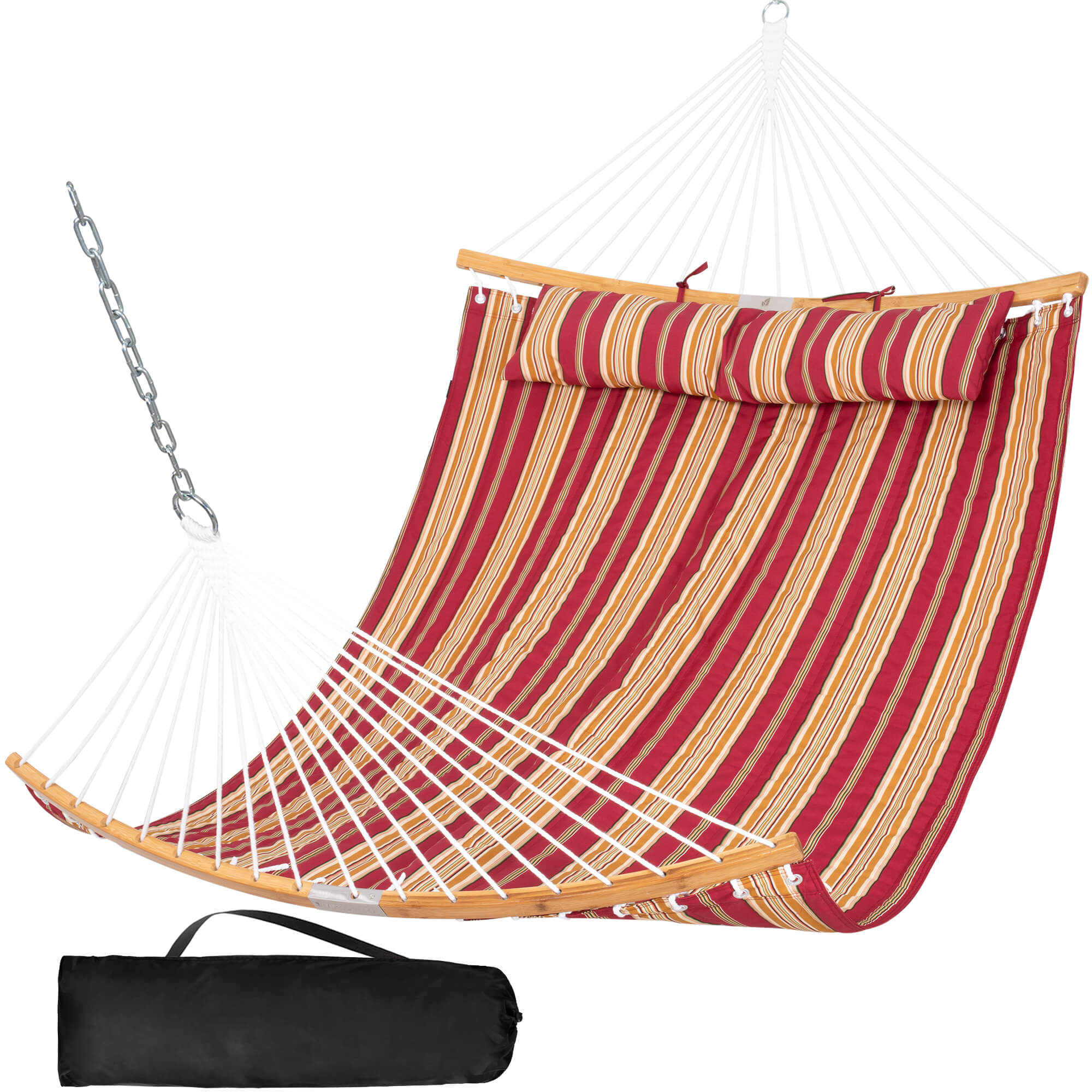 SUNCREAT-Double-Hammock-with-Curved-Bar-Navy-Blue#color_red-stripes