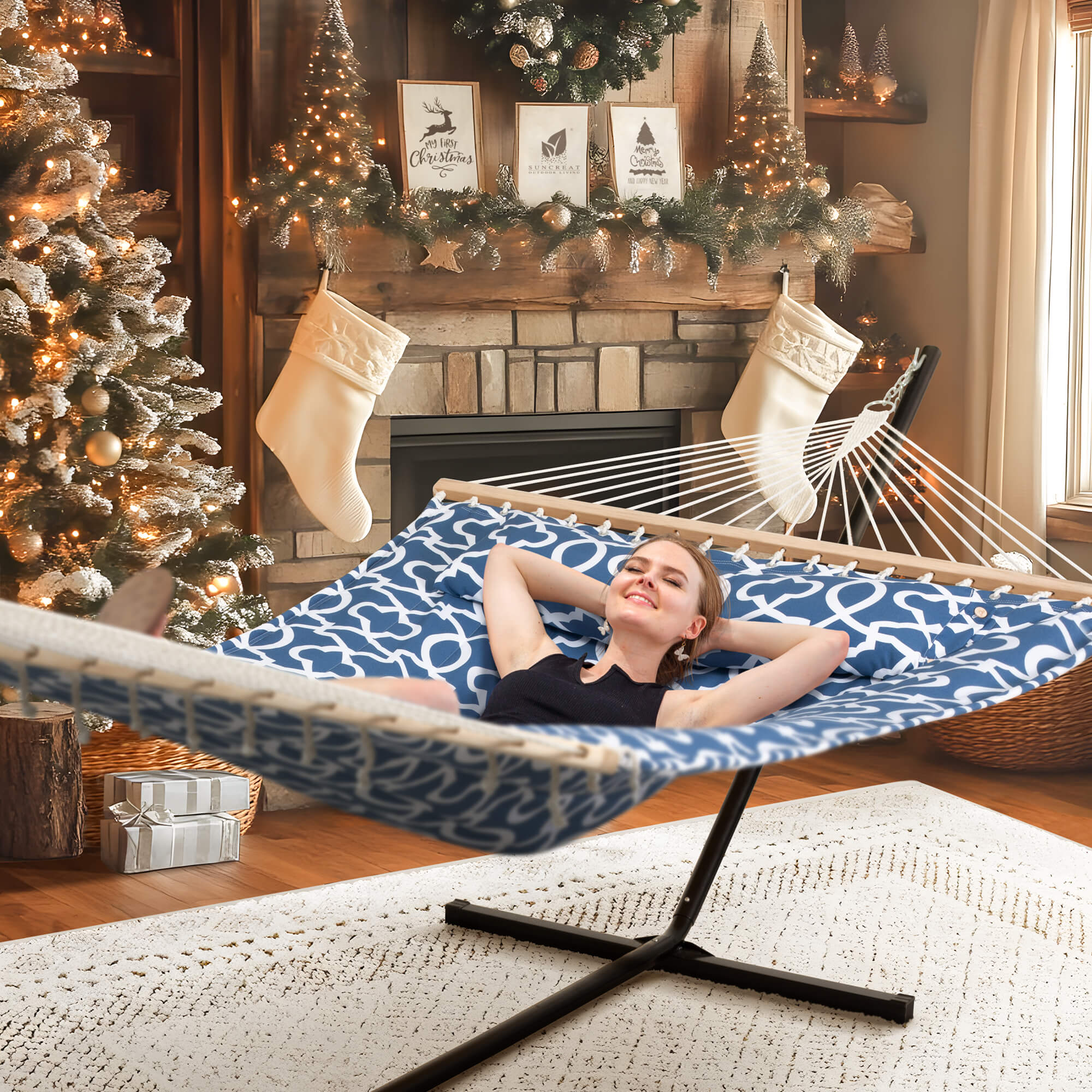 SUNCREAT-Double-Hammock-with-Stand#color_blue-pattern