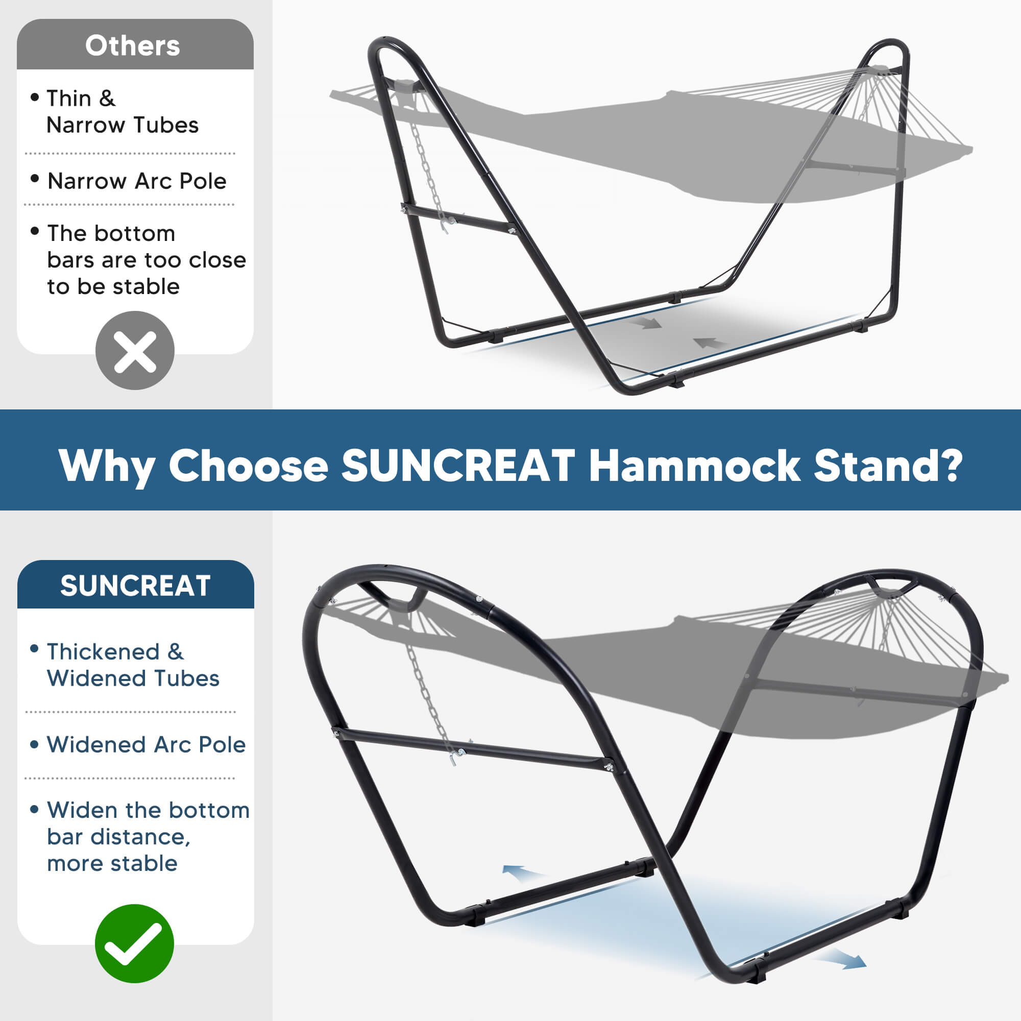 hammock with stand#color_dark-gray