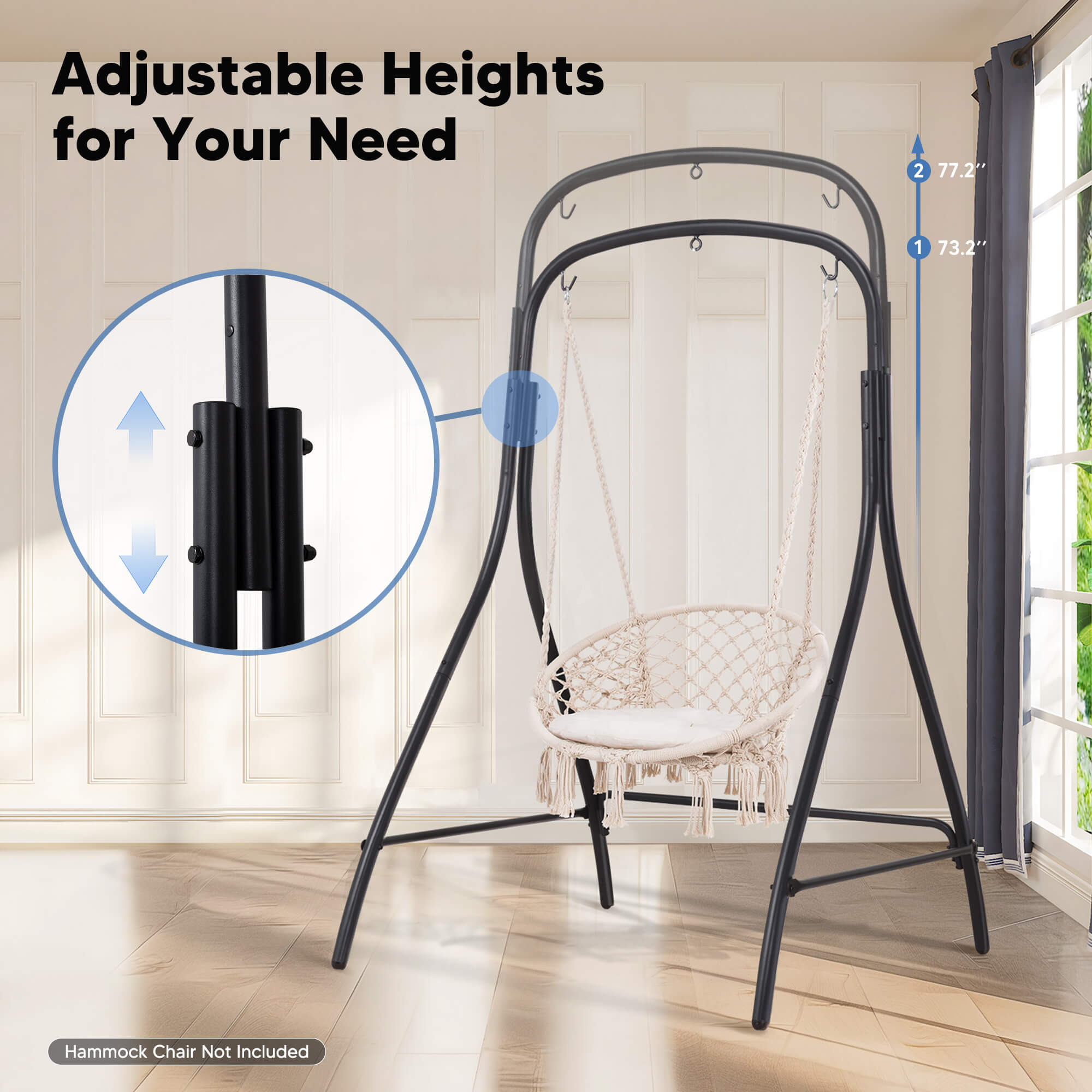 hammock chair stand#color_black