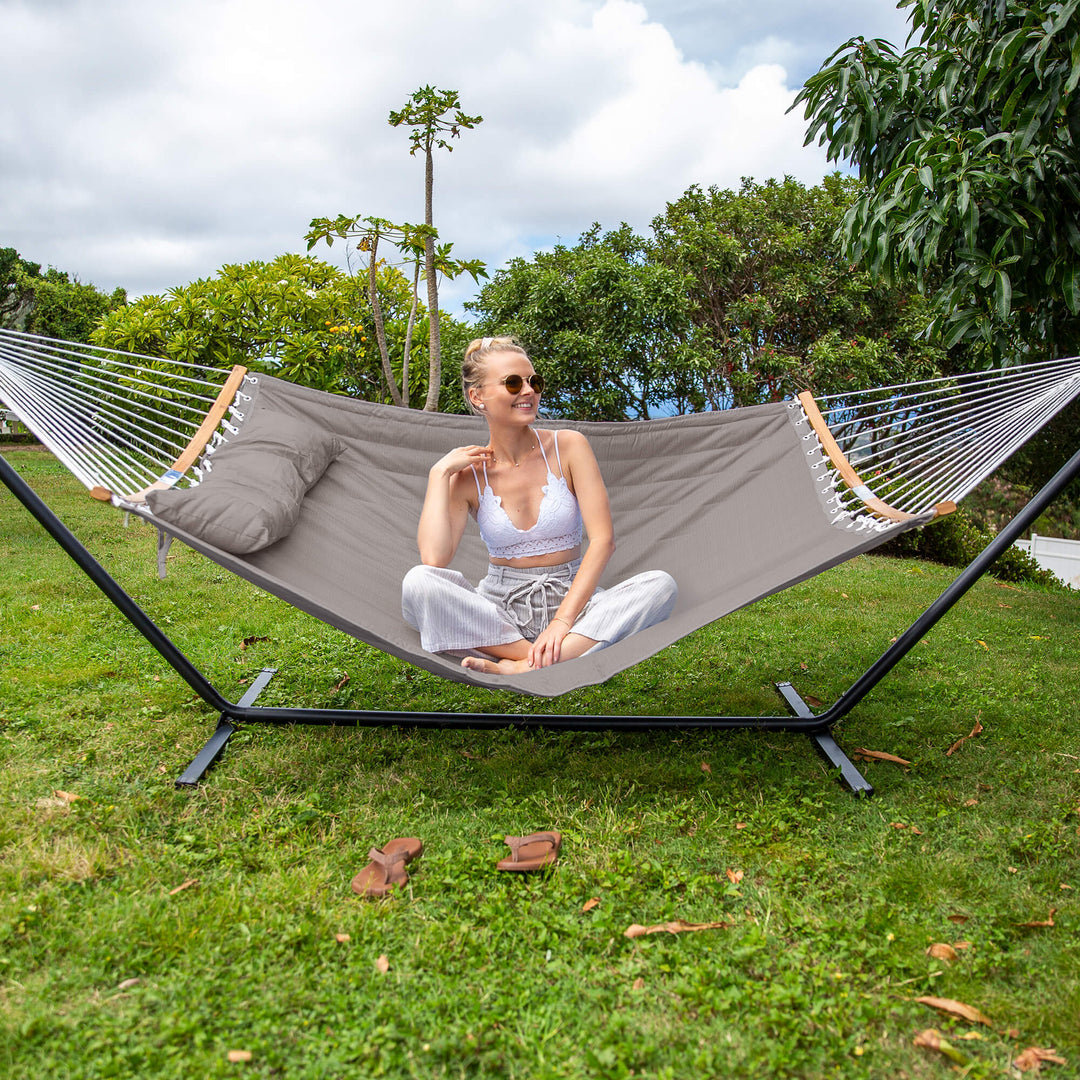 SUNCREAT-Double-Quilted-Hammock-with-Stand-Brown-gray#color_brown-gray