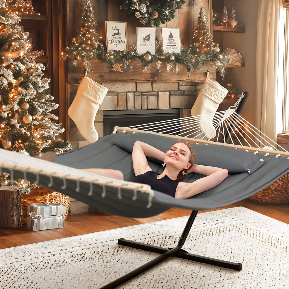 Double-Quilted-Fabric-Hammock-with-Stand#color_dark-grey