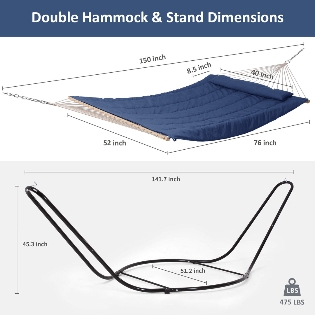 hammock with stand#color_navy