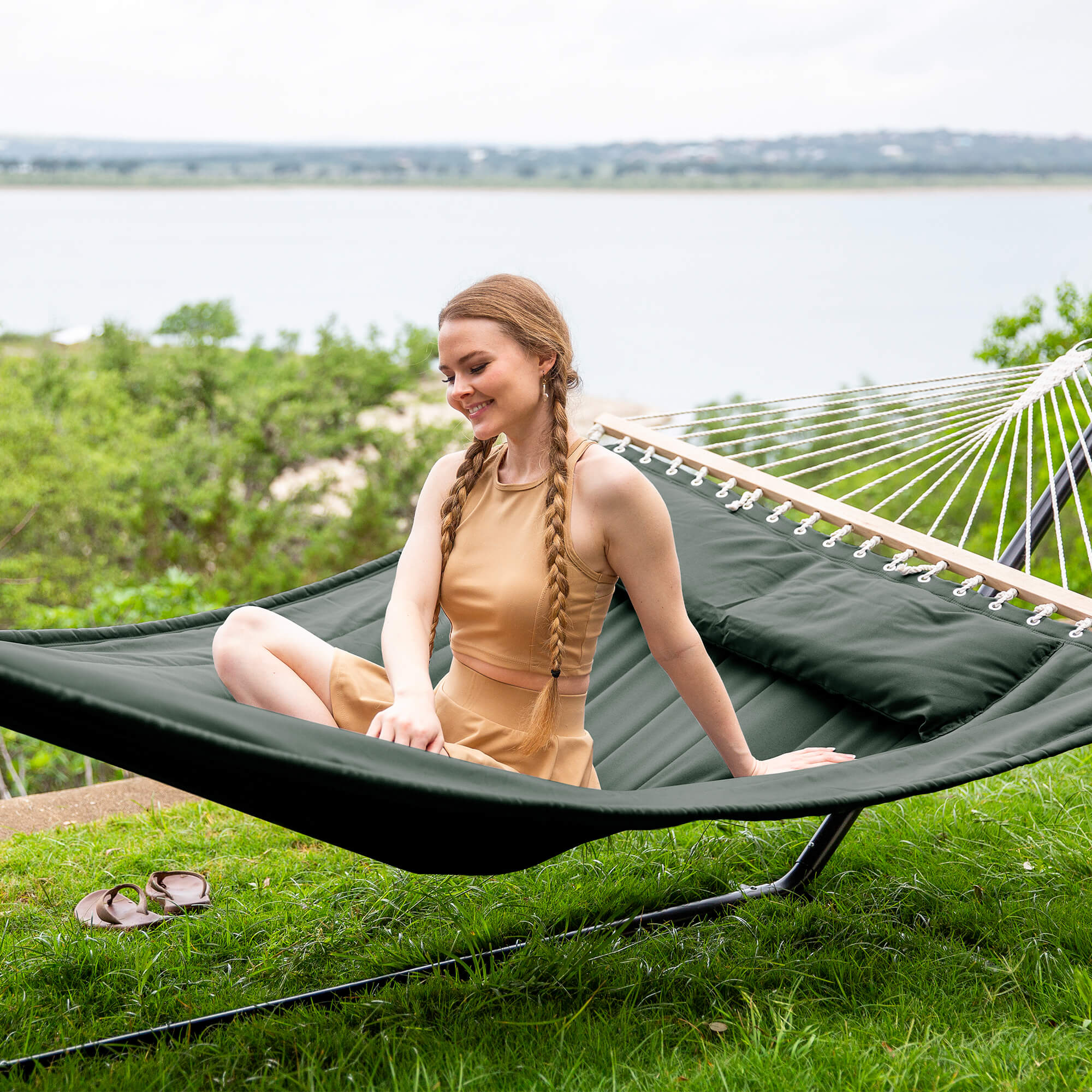 SUNCREAT-Double-Hammock-with-Stand#color_gray-green#size_15ft