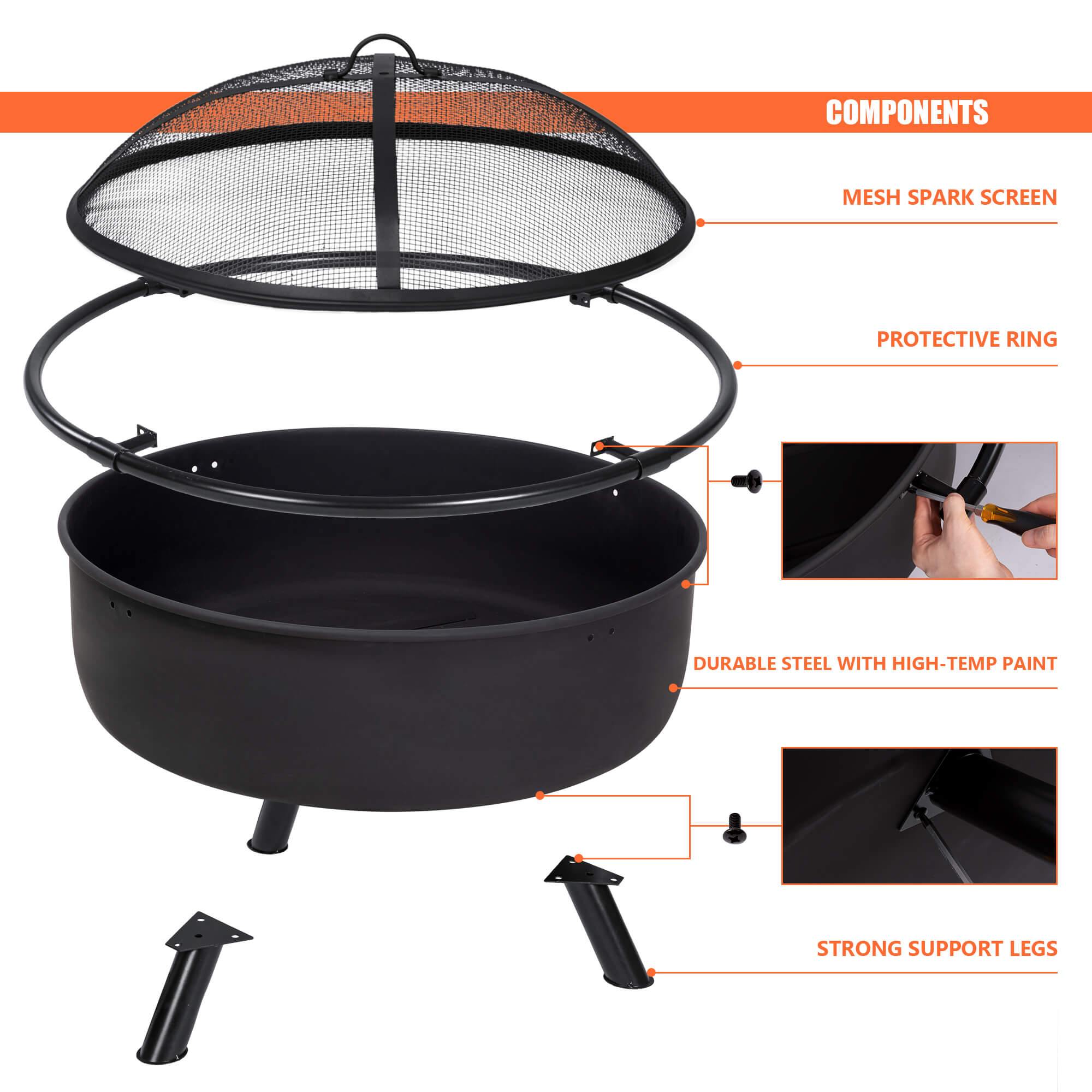 Outdoor-Bonfire-Wood-Burning-Fire-Pit#size_42-inch-black