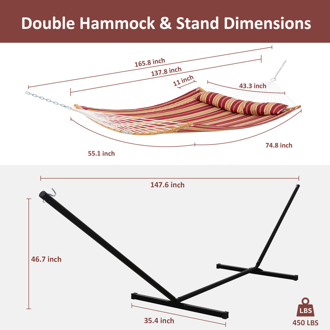 SUNCREAT-Double-Quilted-Hammock-with-Stand-Red-Stripes#color_red-stripes