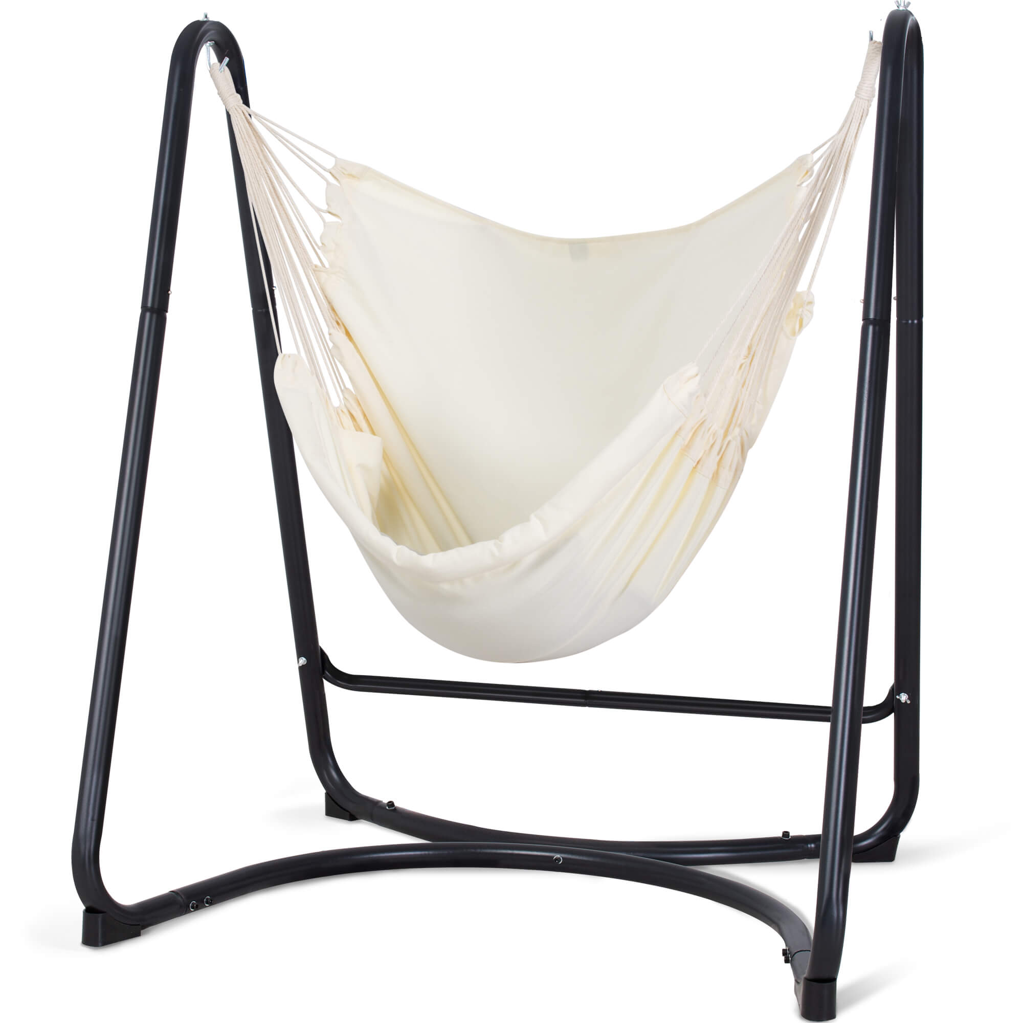 hammock chair with stand#color_white