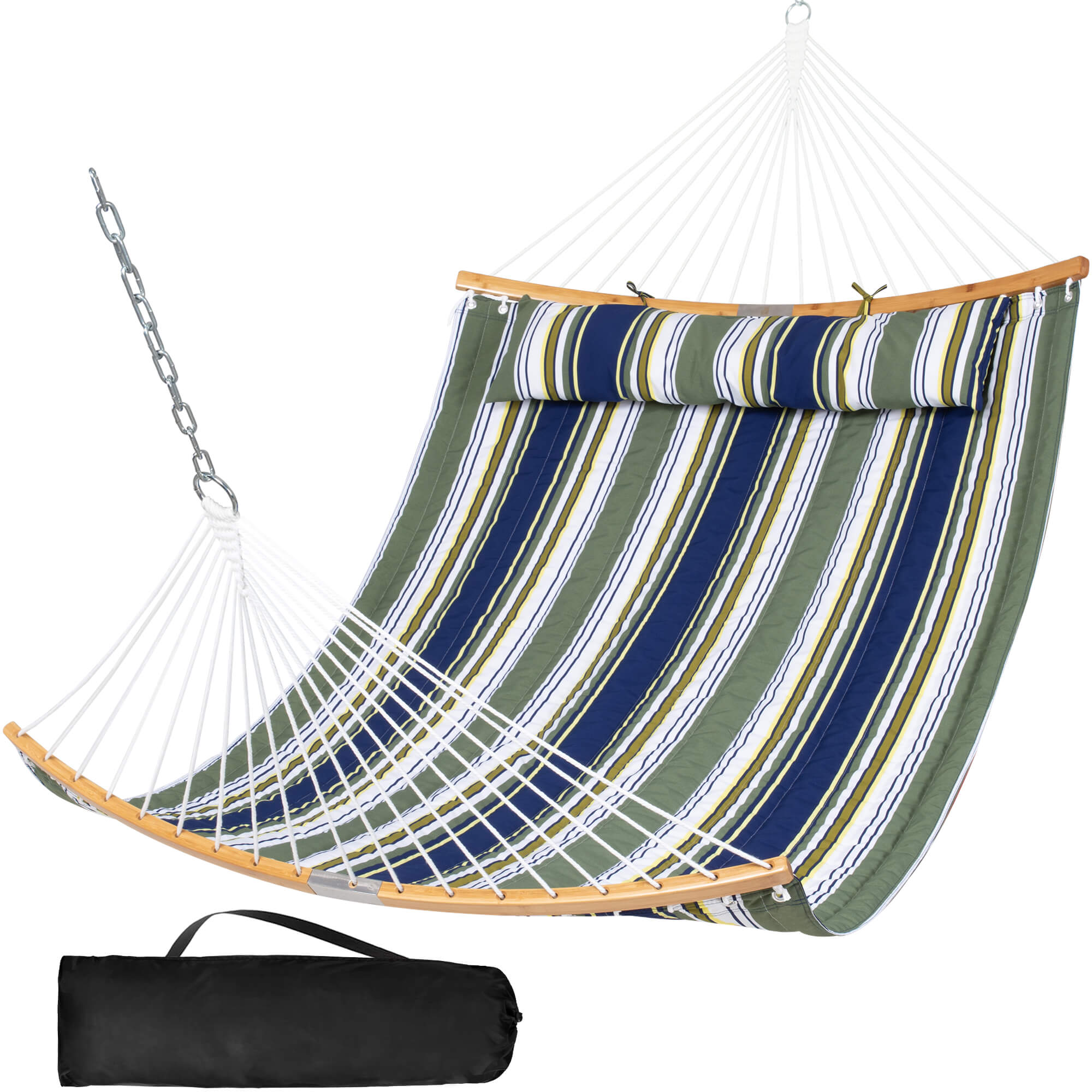 SUNCREAT-Double-Hammock-with-Curved-Bar-Navy-Blue#color_dark-blue-stripes