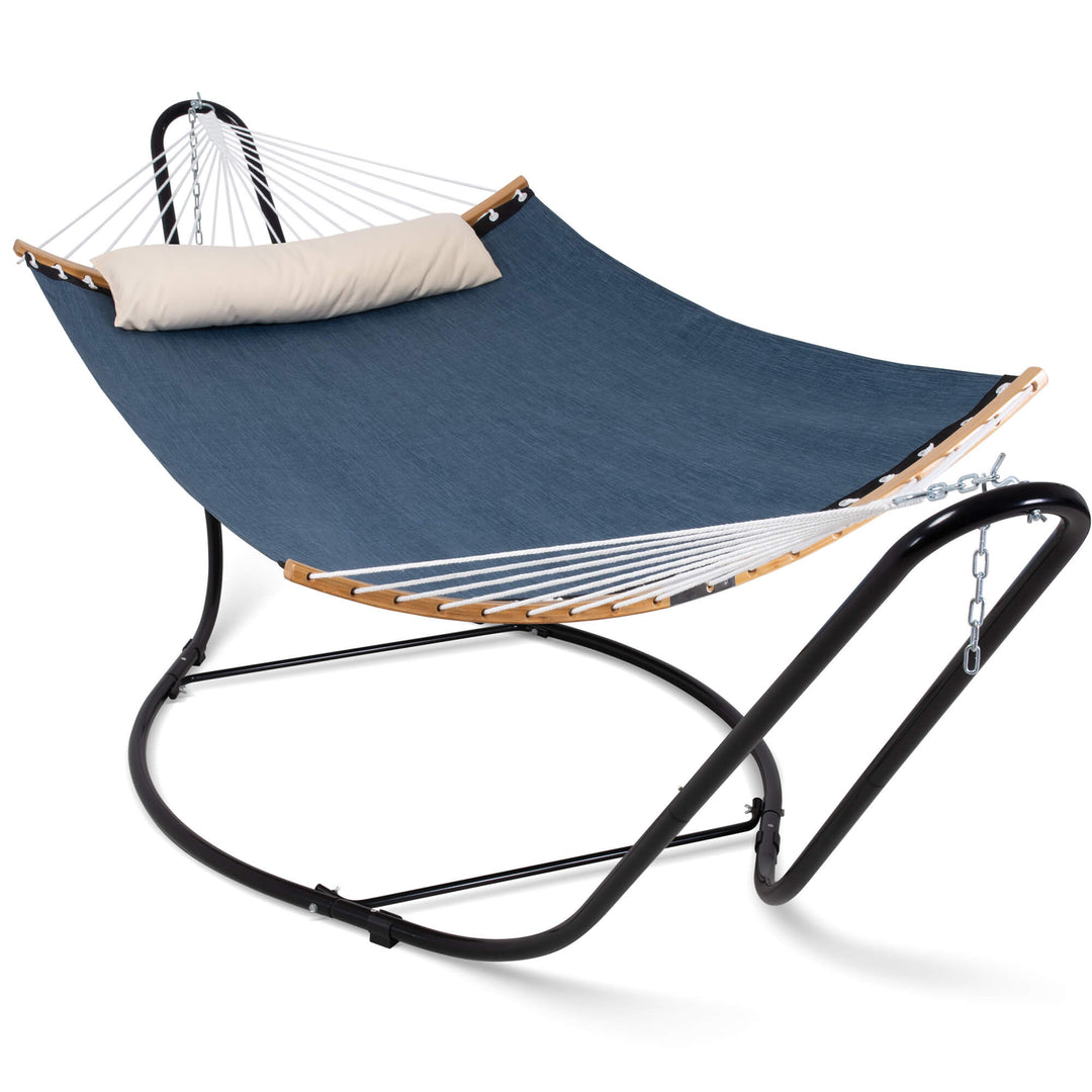 hammock with stand#color_navy