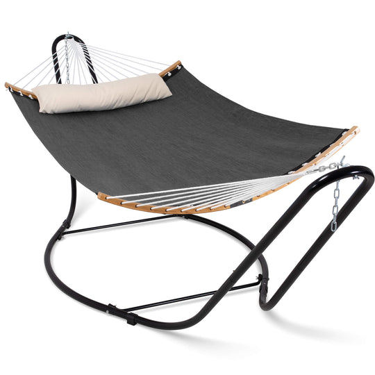 hammock with stand#color_dark-gray