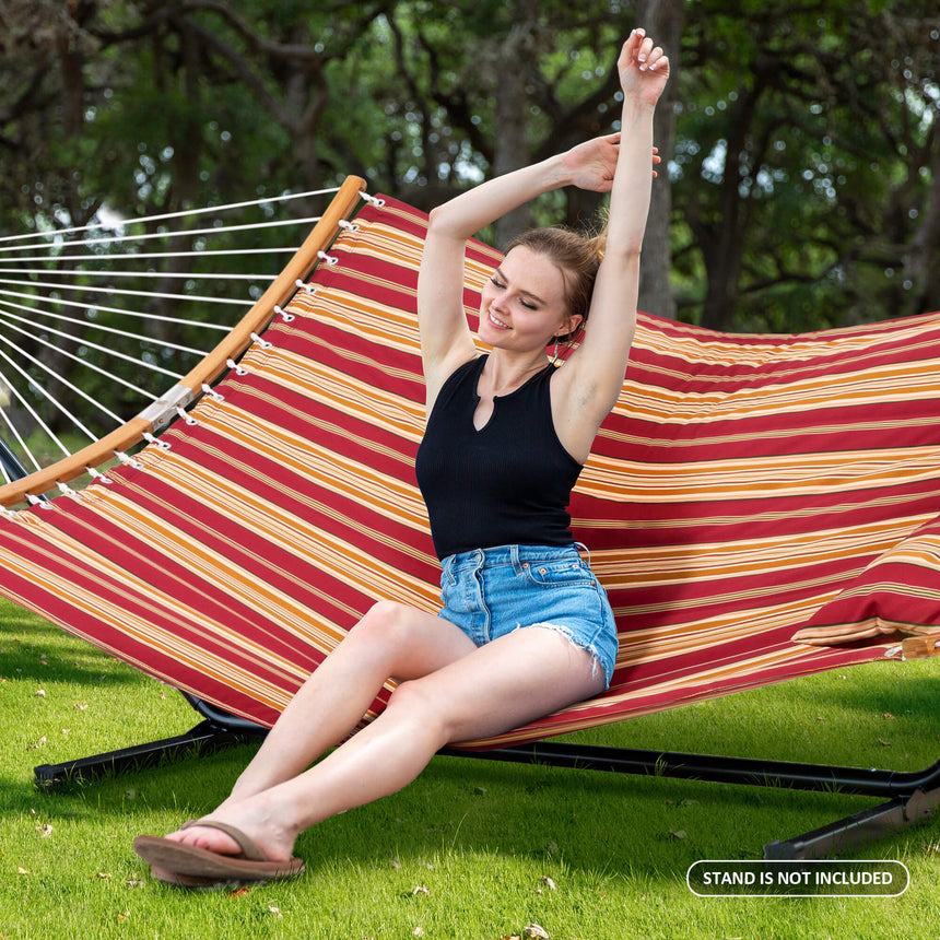 SUNCREAT-Double-Hammock-with-Curved-Bar-Navy-Blue#color_red-stripes