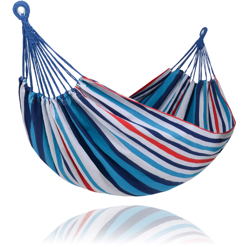 Camping Hammock for Outdoor#Color_ocean-stripes