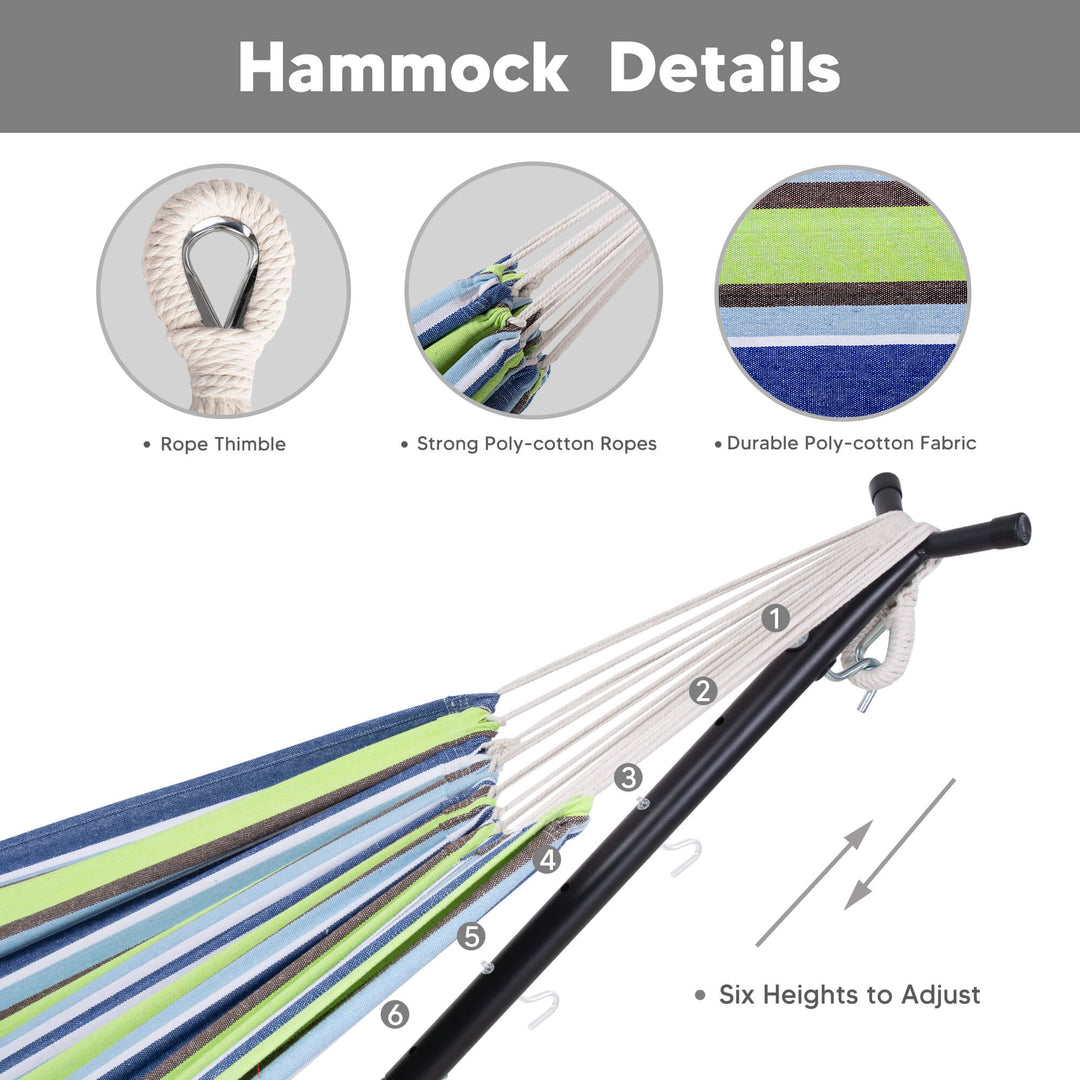 SUNCREAT-2-in-1 Heavy-Duty-2-Person-Hammock-with-Stand#color_light-green-blue