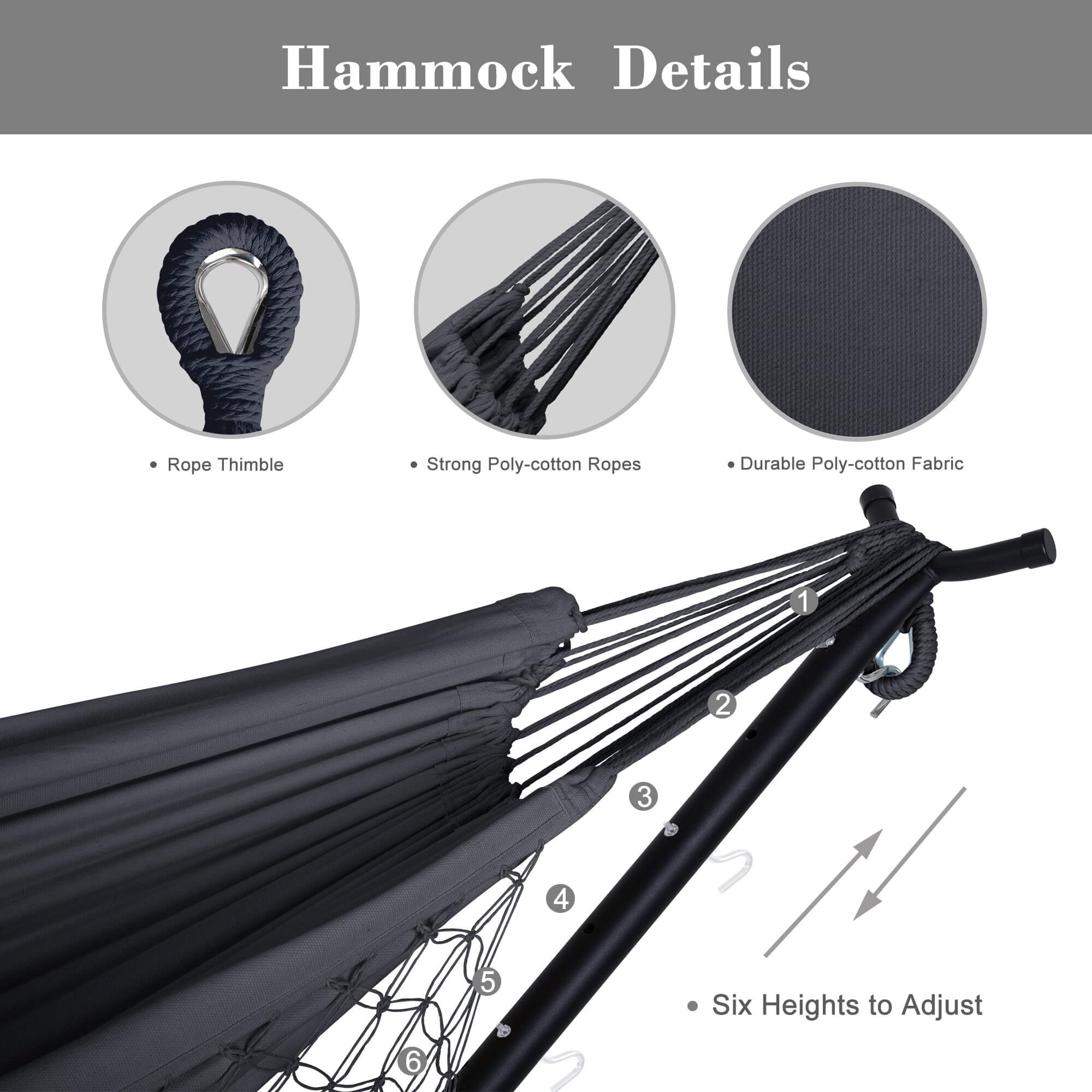 SUNCREAT-2-in-1 Heavy-Duty-2-Person-Hammock-with-Stand#color_dark-gray-tassel