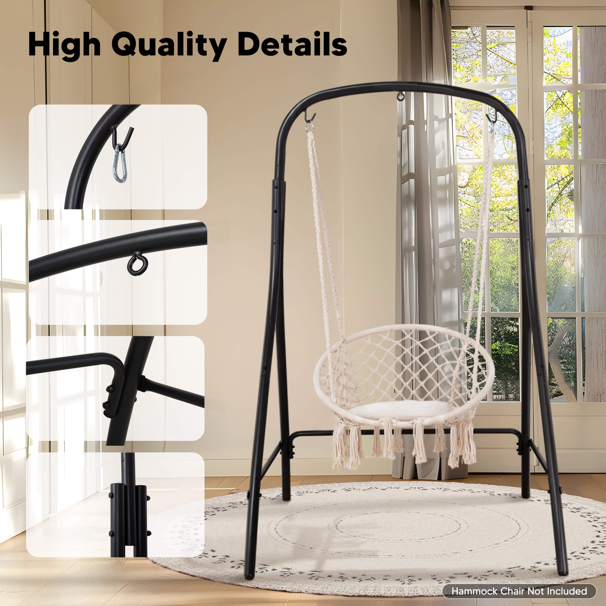 hammock chair stand#color_black