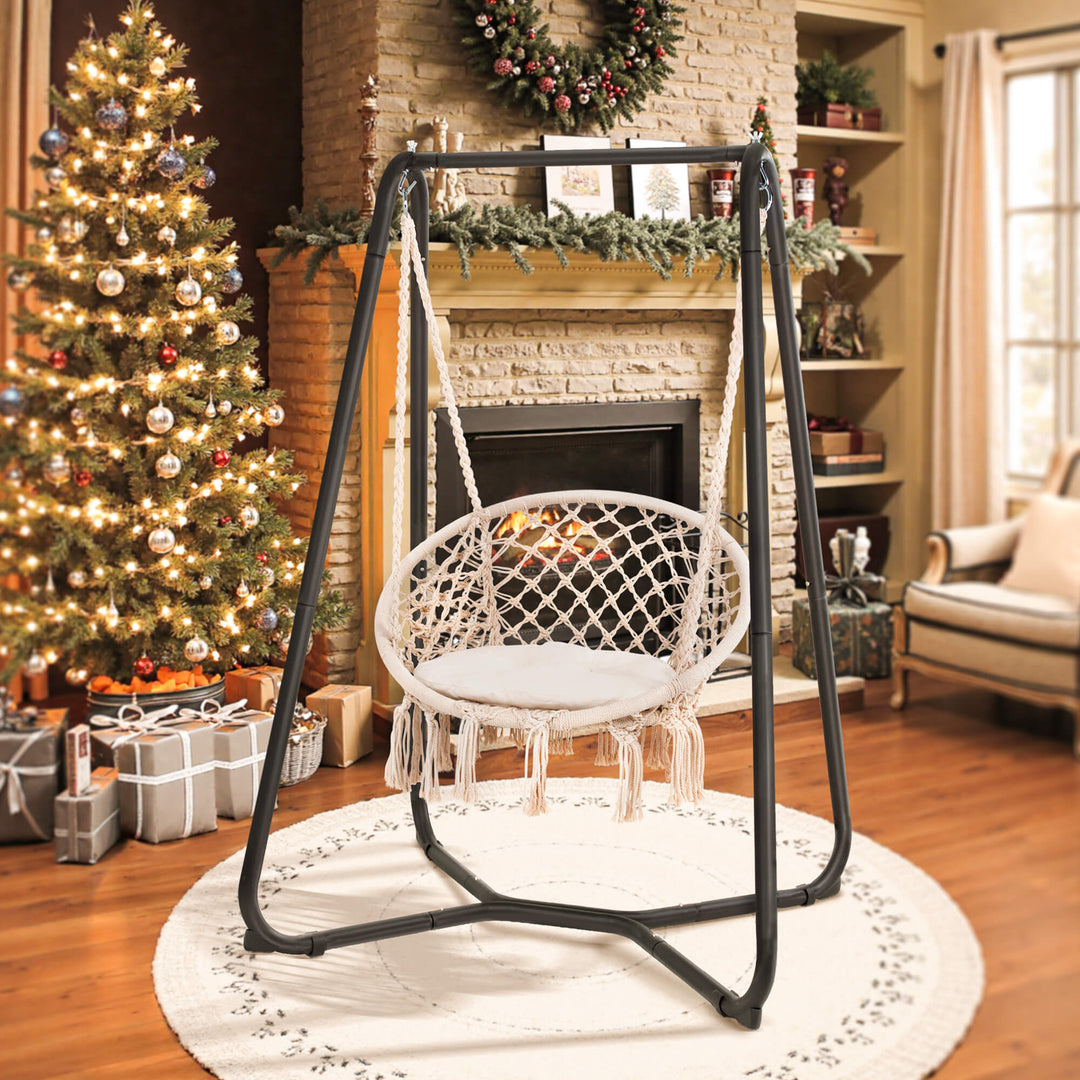 Heavy-Duty-Hammock-Chair-with-Stand#color_beige-1