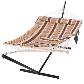 SUNCREAT-Cotton-Rope-Hammock-Blue-Stripe#color_brown-stripe