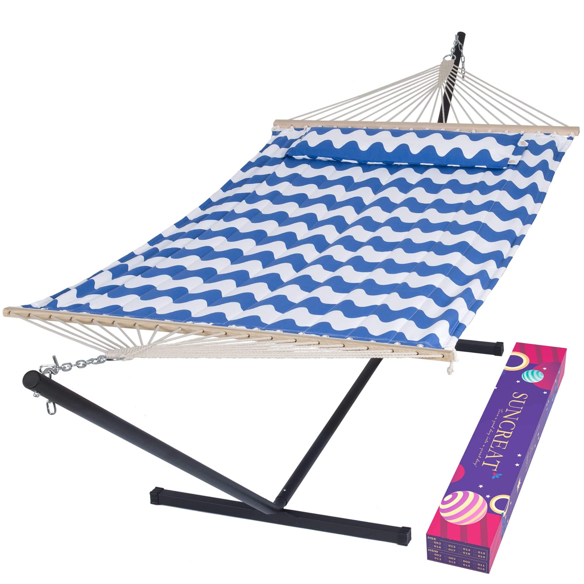 SUNCREAT-Double-Hammock-with-Stand-Blue-Waves#color_blue-waves