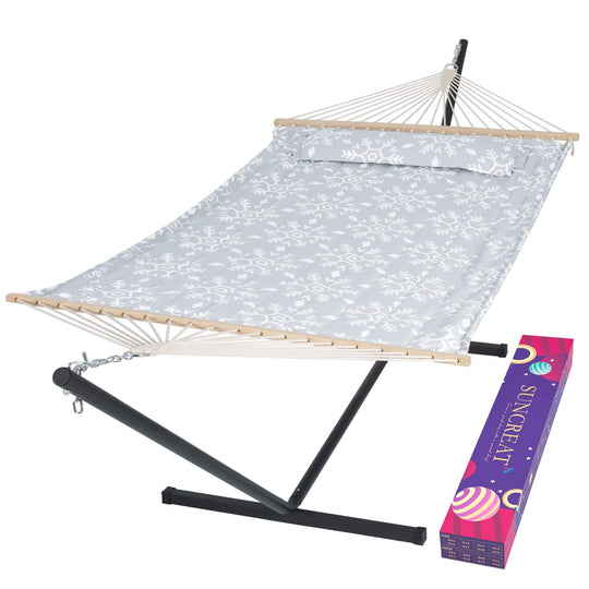 SUNCREAT-Double-Hammock-with-Stand-Snow#color_snow