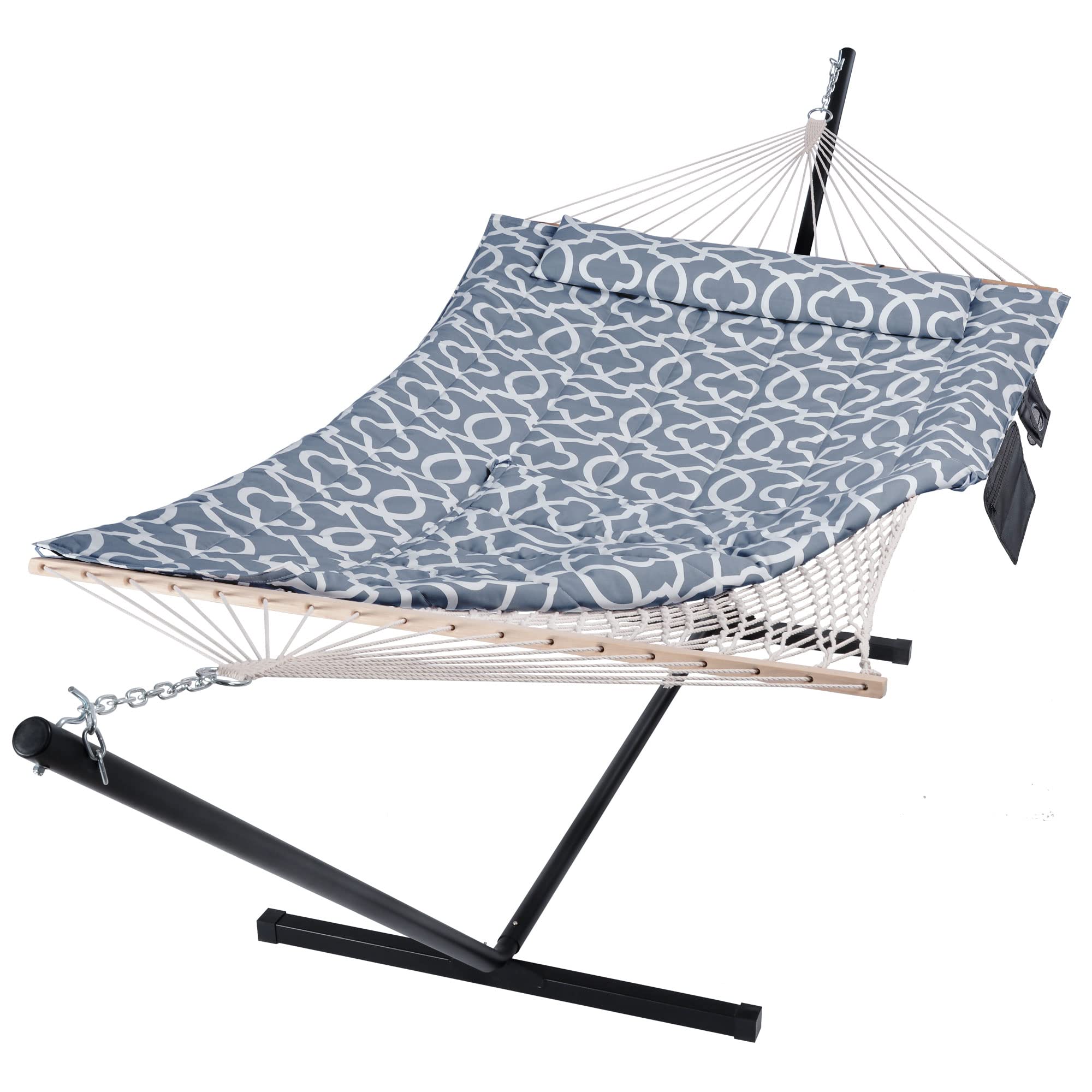 SUNCREAT-Cotton-Rope-Hammock-Gray-Pattern#color_gray-pattern