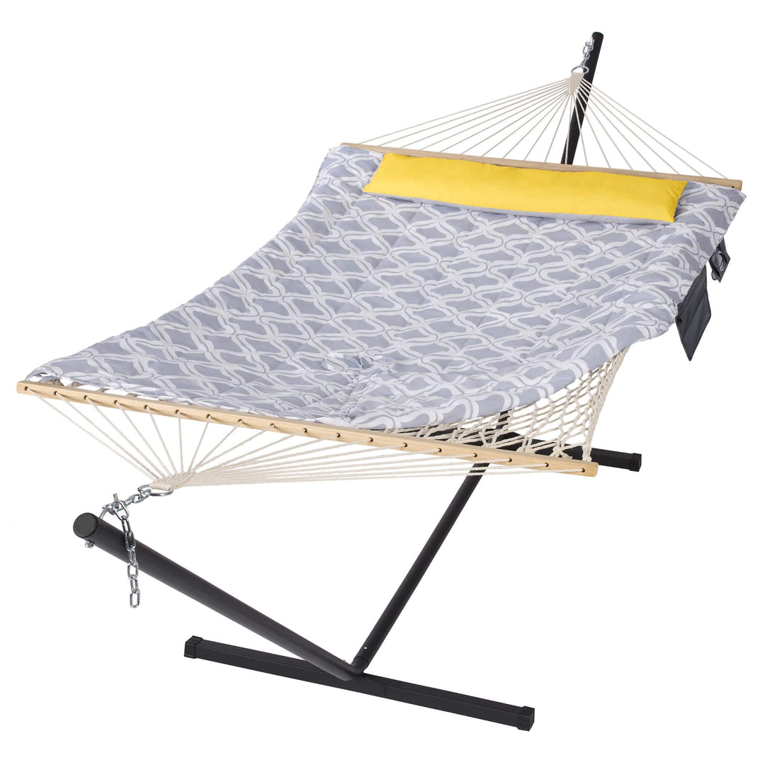 SUNCREAT-Cotton-Rope-Hammock-Gray-Drops#color_gray-drops