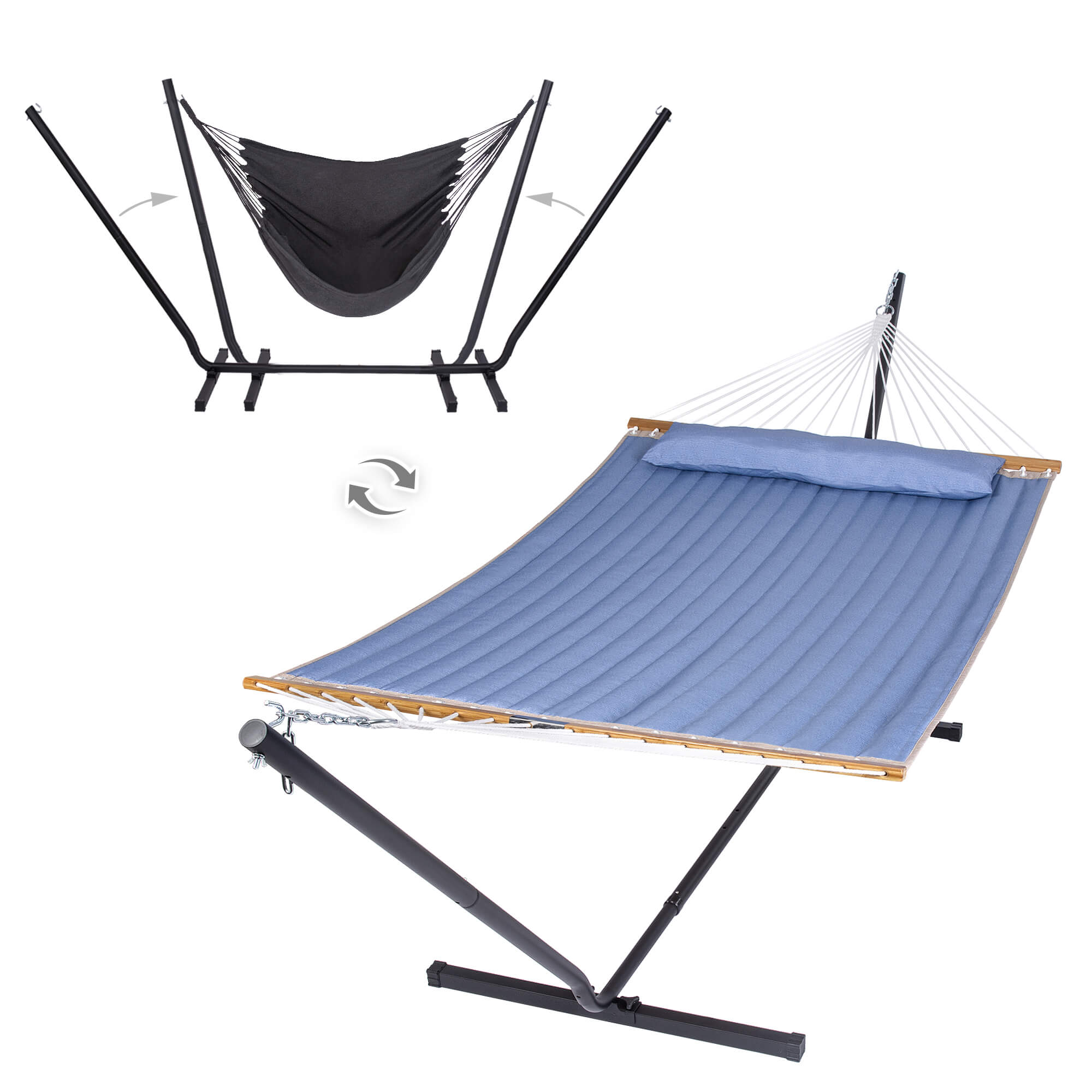 SUNCREAT-2-in-1-Stand-Alone-Hammock-and-Stand-for-Backyard-Patio-Garden-Blue#color_blue