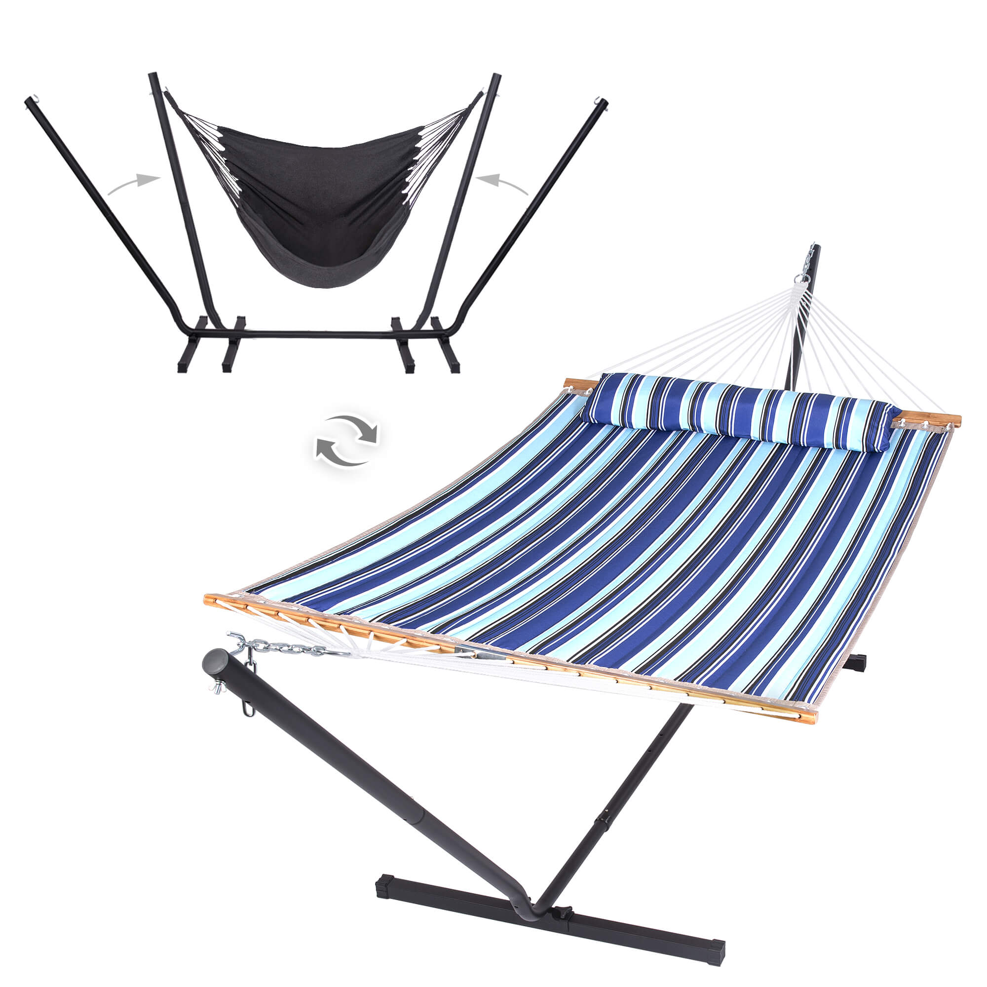 SUNCREAT-2-in-1-Stand-Alone-Hammock-and-Stand-for-Backyard-Patio-Garden-Blue-Stripes#color_blue-stripes