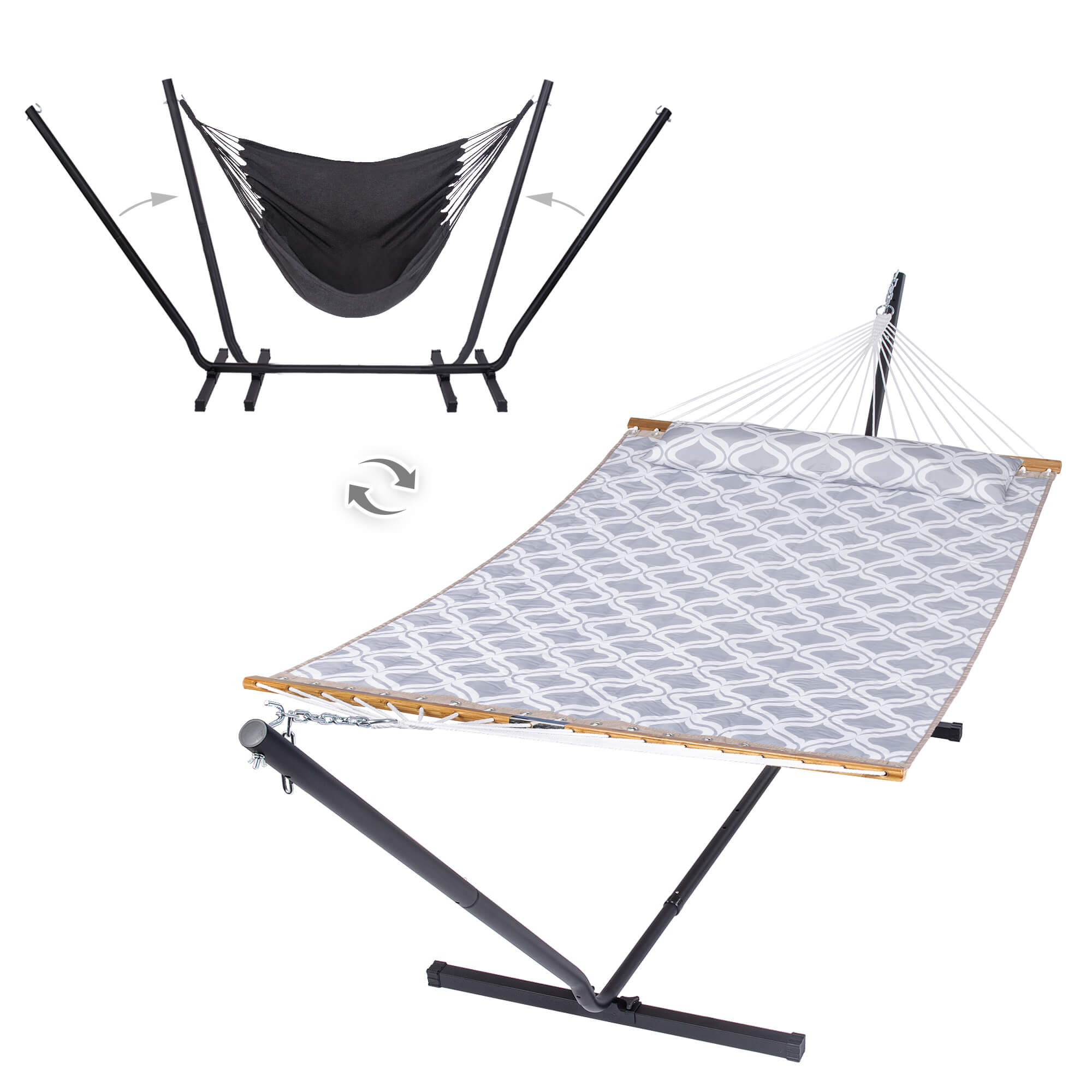 SUNCREAT-2-in-1-Stand-Alone-Hammock-and-Stand-for-Backyard-Patio-Garden-Gray#color_gray