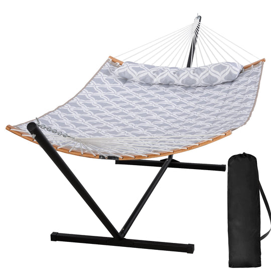 SUNCREAT-Double-Quilted-Hammock-with-Stand-Gray-Drops#color_gray-drops