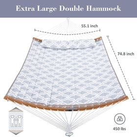 SUNCREAT-Double-Quilted-Hammock-with-Stand-Gray-Drops#color_gray-drops