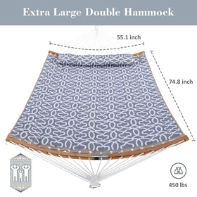 SUNCREAT-Double-Quilted-Hammock-with-Stand-Gray-Pattern#color_gray-pattern