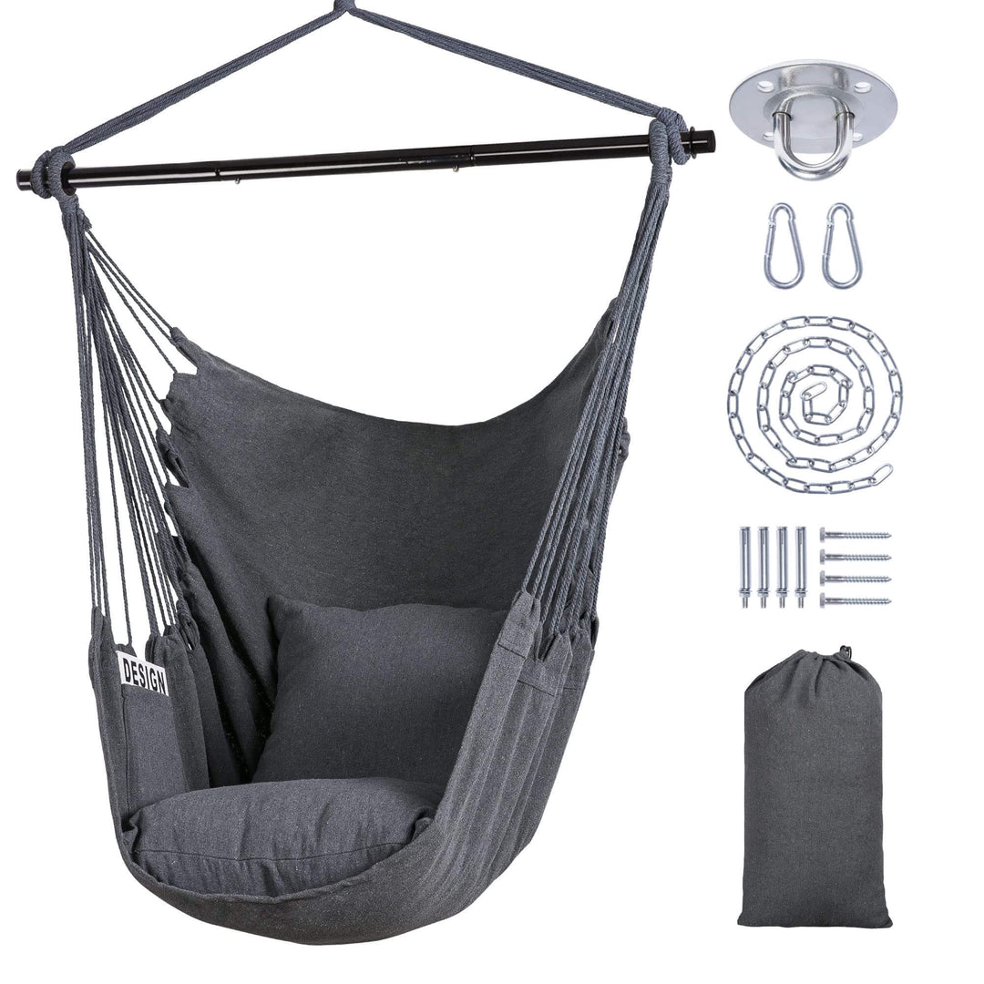 SUNCREAT Hammock Chair Gray#color_gray