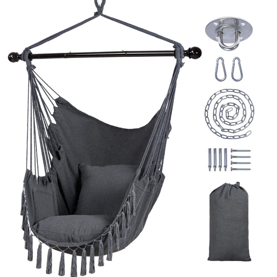 SUNCREAT Hammock Chair Gray#color_gray