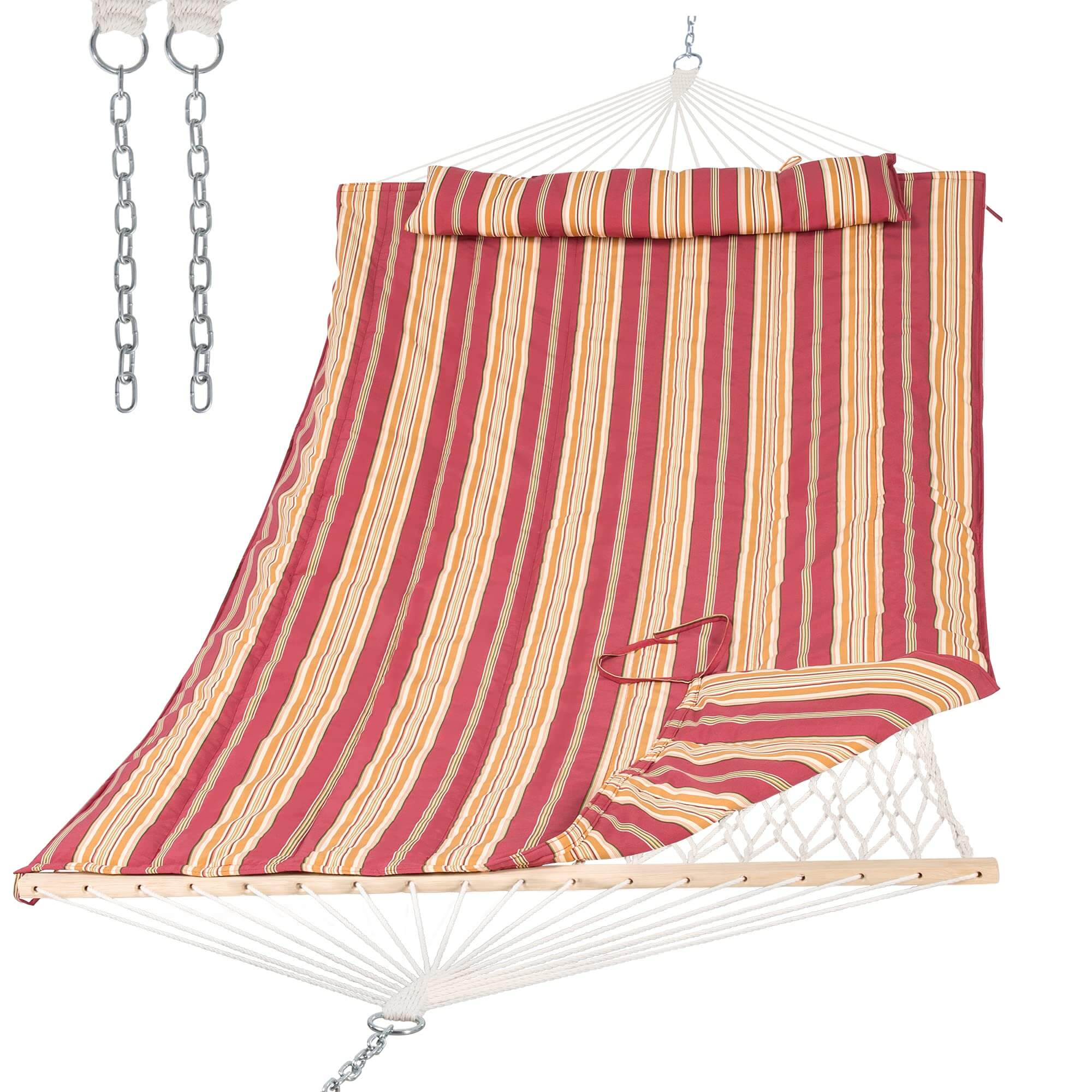 SUNCREAT-2-Layer-Cotton-Rope-Hammock-Red-Stripe#color_red-stripe