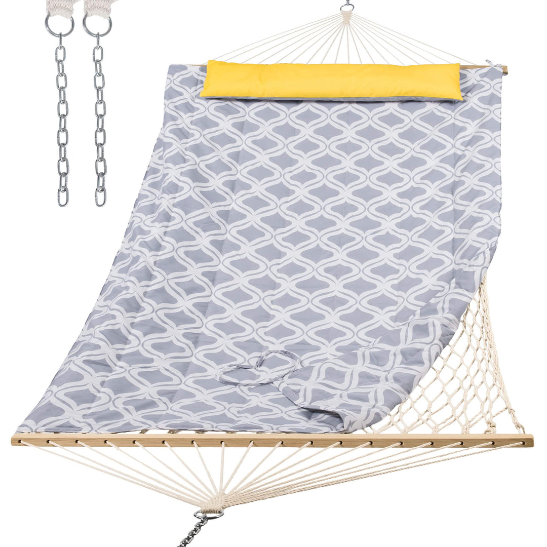 SUNCREAT-2-Layer-Cotton-Rope-Hammock-Gray-Drops#color_gray-drops