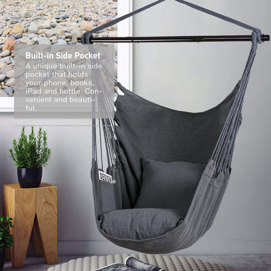 SUNCREAT Hammock Chair Gray#color_gray