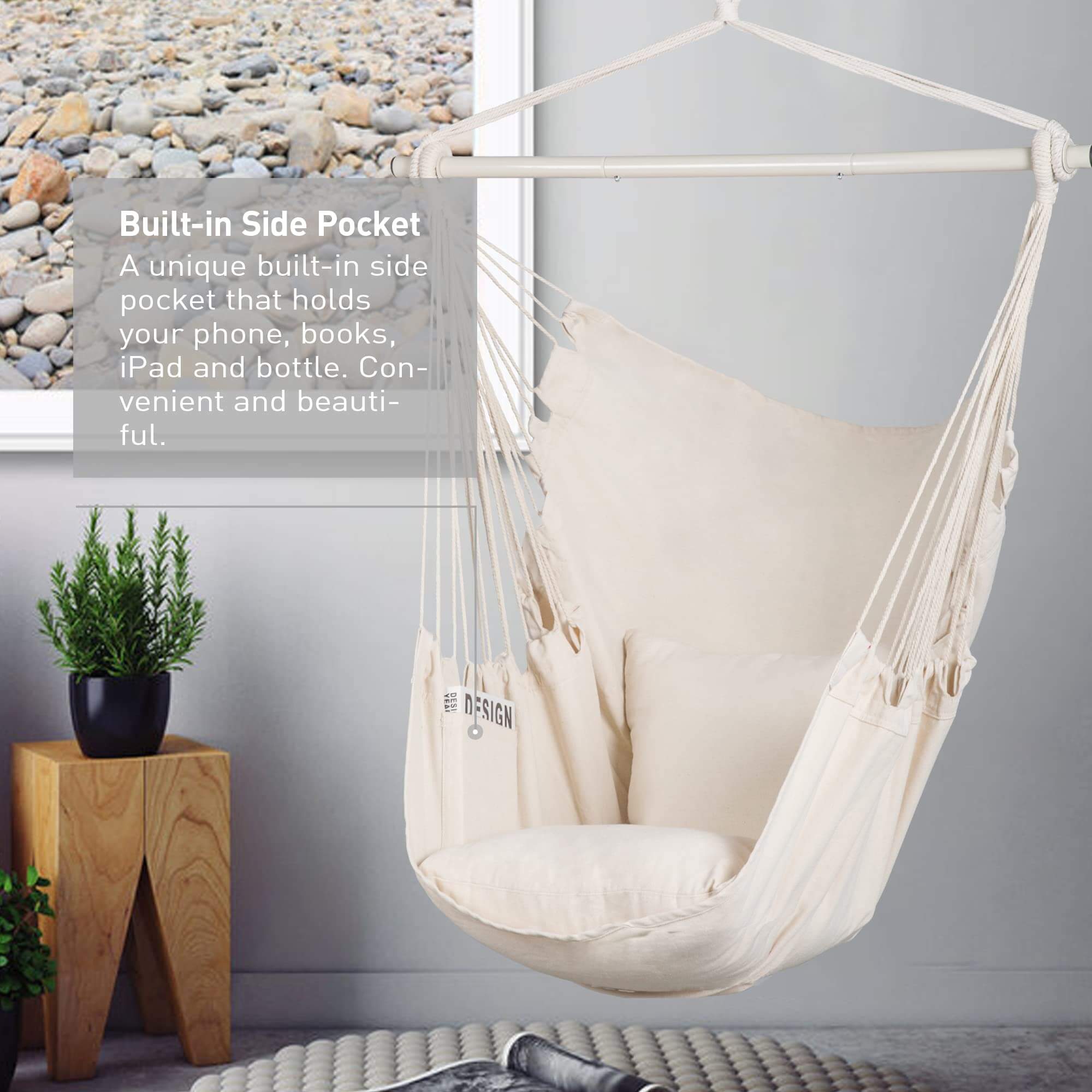 SUNCREAT Hammock Chair White#color_white