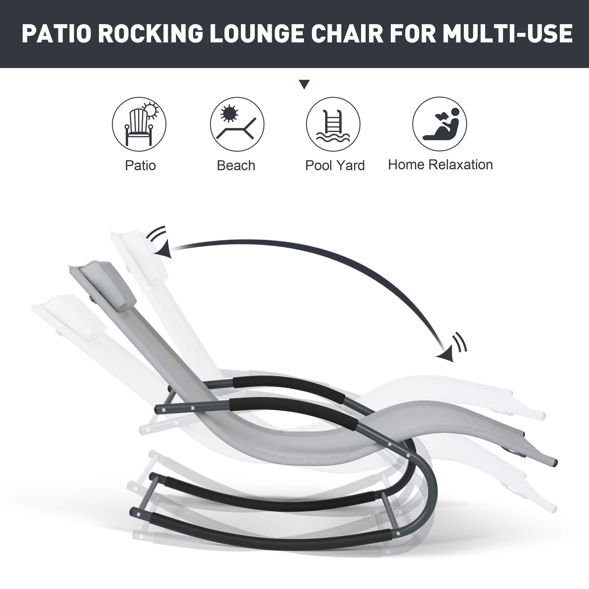 Outdoor Lounge Chair #color_light-gray-1